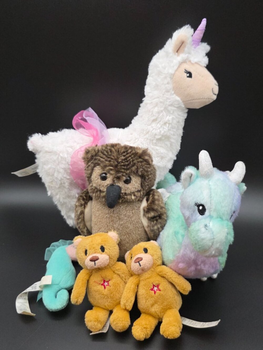 American Girl Lot of 6 Plush Animal Bundle llammacorn crisella dragon potter owl